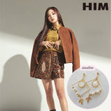 ホワイトドリームキャッチャーイヤリング / White Dream Catcher Earring (LOONA Yves Earring)