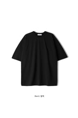 ダブルラインオーバーサイズ半袖Tシャツ / LMN Double-Line Oversized Short-Sleeved T-Shirt (5 colors)