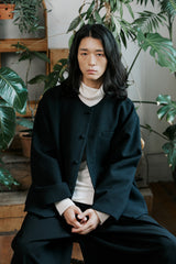 unisex tweed jacket black