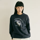パピージャンパースウェットシャツ / Puppy dolphin jumping sweatshirts