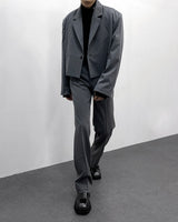 ベーベルワンボタンクロップドジャケット/MO Babel One Button Cropped Jacket (2 colors)