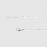 Authentique Necklace Silver(Plated White gold)
