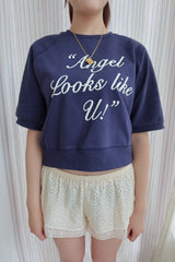 "Angel looks like u!" サマースウェットシャツ