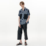 Track Shirt [Navy Paisley] (6593593376886)