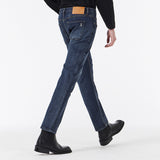 シグネチャースタッドスリムクロップフィットデニムパンツ