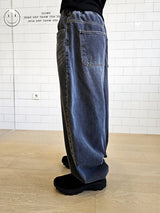 VENTIQUE ビッグバルーンワイドデニムパンツ