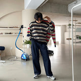 カラフルストライプニットウェア/OWN Colorful Striped Knitwear (2 colors)