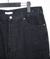 アンバランスラップデニムパンツ / Unbalance Wrap Denim Pants (3color)