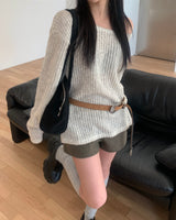 Wool off knit