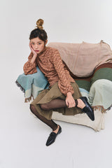 クーププリーツアンバランスドスカート / Coupe pleats unbalanced sk (2 colors)
