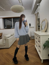 Conch angora turtleneck knit
