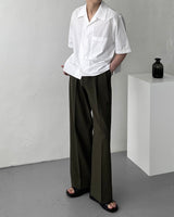 YM クリースクロップドシャツ / YM Crease Cropped Shirt (4 colors)