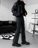 GM Trench Jack High neck Leather crop Mustang (2 colors) (Model M Fitting)
