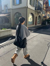 ヴヴェイ ルーズビッグボタンニット