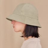 VA Square Stud 6-Panel Bucket Hat / Lightkhaki