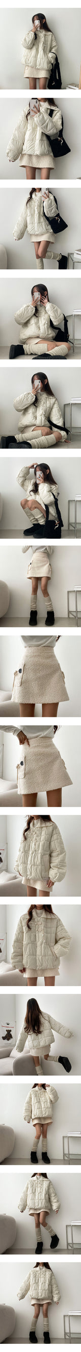 Luna Knitwear 衿キルティングパッド入りジャンパー
