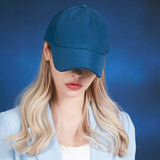 Rose gold double link over fit ball cap NAVY