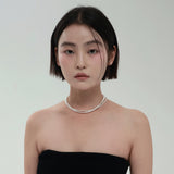 [シングルイヤリング]14Kゴールドフレッシュウォーターパールイヤリング/[single earring]14K gold fresh water pearl earring