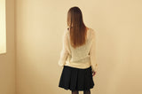 ガーデンルースVネックニット *Ivory