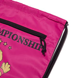 WITTY BUNNY YOUTHHOSTEL GRAPHIC GYM SACK [PINK]