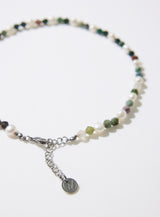 MP016 FRESHWATER PEARL WITH NATURAL STONE NECKLACE
