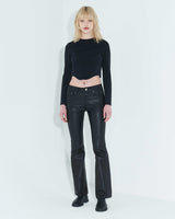 ピンタックジャージートップ / Pintuck Jersey Top _ Black