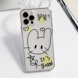 ジャンピングラビットフレンズフォーンハードケース / Jumping Rabbit Friends Phone Hard Case