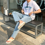 ブルックリンコットンオーバーサイズフィットショートスリーブTシャツ / LMN Brooklyn Cotton Oversized Fit Short-Sleeved T-Shirt (4 colors)