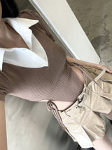 コーティングミニプリーツスカート / 939. Coating mini pleats skirt (2color)