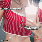 ストロベリーレッドキーリング / MADE strawberry red Keyring