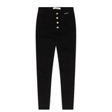 ウェストスリットスキニージーンズ/WAIST SLIT BLACK SKINNY JEAN [6803]