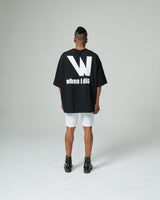 WオーバーサイズTシャツ / W Oversize T-shirts (Black)