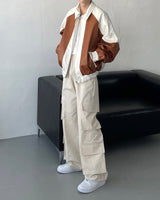 90's コーティングレザージャンパー / 90's Coating Leather Jumper (2 colors)
