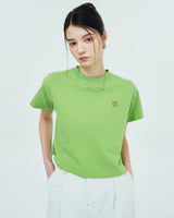ソリッドローマンタイポTシャツ/SMALL ROMAN TYPO LOGO TSHIRT-OLIVE GREEN