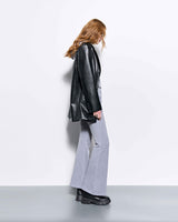  Back Patch Oversized Blazer _ Black
