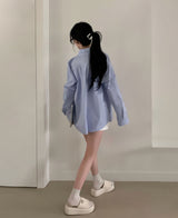 [7color] Paris Pintuck Loose Fit Shirt