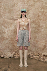 バックスリットベスト / [22S] BACK SLIT VEST / LIGHT BEIGE