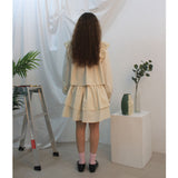 Floria shirring blouse (ivory) (6656430997622)