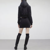 two-gen string padded skirt