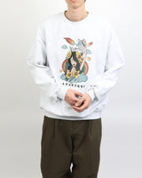 クラウドガールプリンティングスウェットシャツ / Cloud Girl Printing Sweatshirt Melange