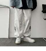 [Fleece][Jogger, Wide] Cellu-Two-Way Point Line Banding Sweat Pants