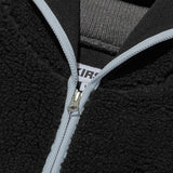 CHERRY BASIC FLEECE HOODIE JACKET [BLACK]