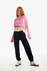 スモールチェリージョガーパンツ／SMALL CHERRY JOGGER PANTS [BLACK]