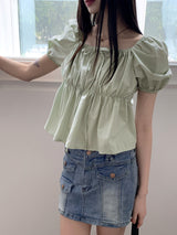キューぺY2Kハイティーンカーゴポケットミニデニムスカート / Cyupe Y2K High Teen Cargo Pocket Mini Denim Skirt