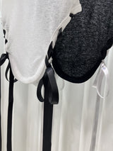サイドリボンTシャツ / SIDE RIBBON T-SHIRT