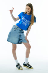 パニーノクロップTシャツ/PANINO CROP TEE [BLUE]