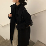 [BELLIDE MADE] ユリフィアンヒドゥンオーバーサイズフィットシングルロングコート