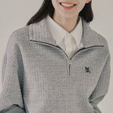 ワッフルエンボスタートルネック / WAFFLE EMBOSS TURTLENECK_GREY