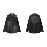 (UNISEX) ビッグポケットハートパッチデニムオーバージャケット