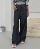 リネンローワイドパンツ/no,1048 linen raw wide pants